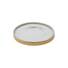 Glass Accent Botanical Candle Plate