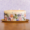 Statement Botanical Candle - Blushing Rosewood