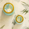 Petite Watercolor Pressed Floral Candle - Pacific Coast