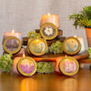 Petite Watercolor Pressed Floral Candle - Tomato Vine