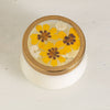 Signature Pressed Floral Candle - Honey Tobacco