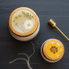 Accent Pressed Floral Candle - Honey Tobacco