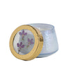 Petite Watercolor Pressed Floral Candle - Berry Fig