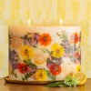 Gold Centerpiece Botanical Candle Plate