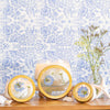 Accent Pressed Floral Candle - Accent Pressed Floral Candle - Sea Salt Mist