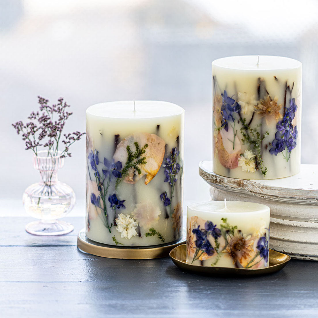 Petite Botanical Candle - Vanilla Rain