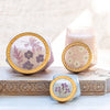 Rose + Oud Tall Watercolor Pressed Floral Candle