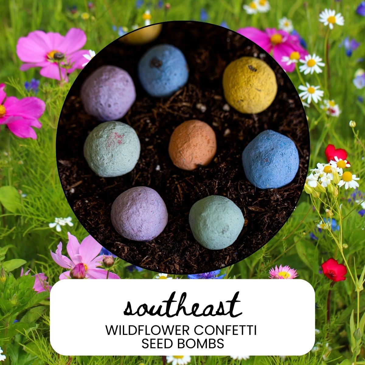 Southeast Wildflower Garden Confetti Seed Balls